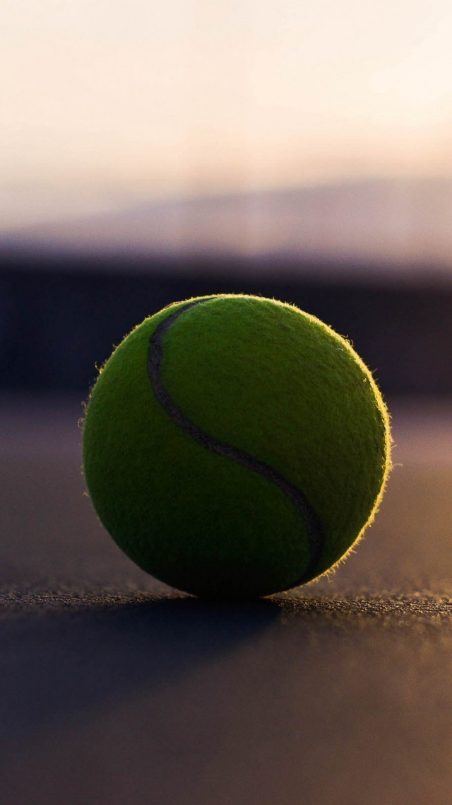 Tennis ball ground blurry background free wallpaper - medium preview image