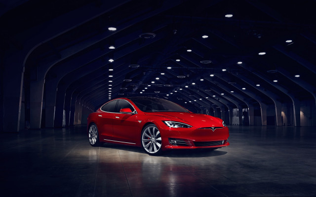 Red car panfuturism digital rendering free wallpaper - medium preview image
