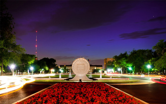 Night time park clock tower free wallpaper - medium preview image