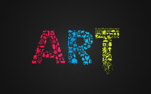 Black background colorful pra popart free wallpaper - medium preview image