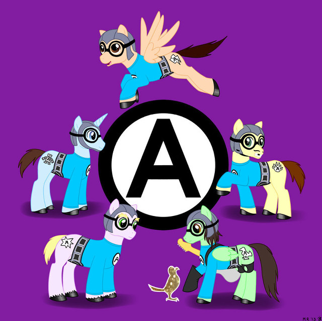 Cartoon characters letterA circle modular free wallpaper - medium preview image