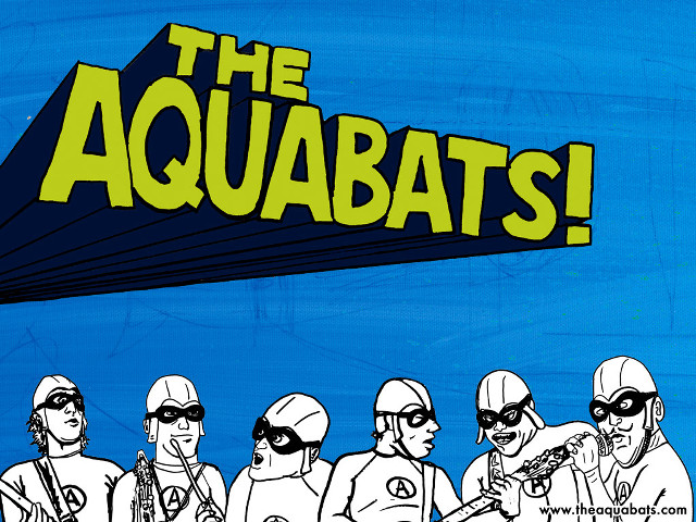 Cartoon men guns sign aquabats free wallpaper - medium preview image