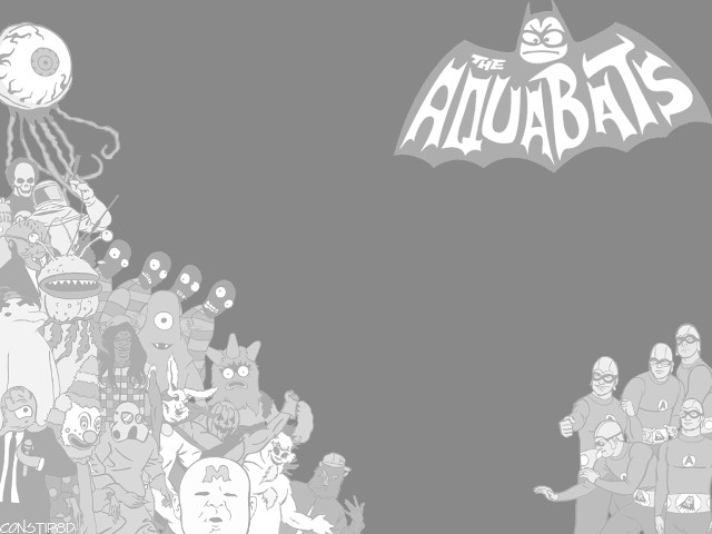 Cartoon characters grouped together line free wallpaper - medium preview image