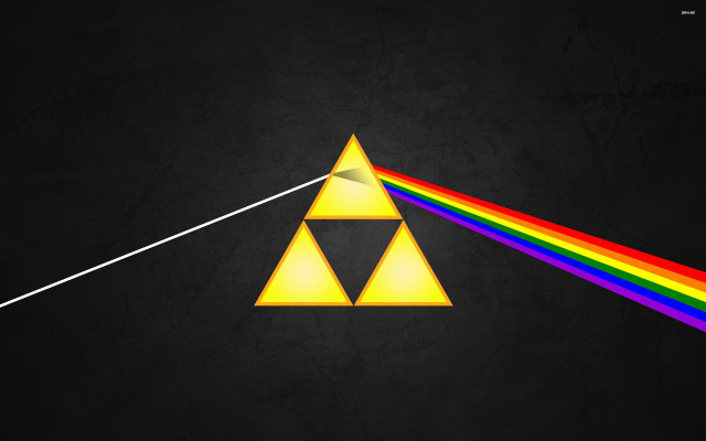Triangle light rainbow middle image free wallpaper - medium preview image