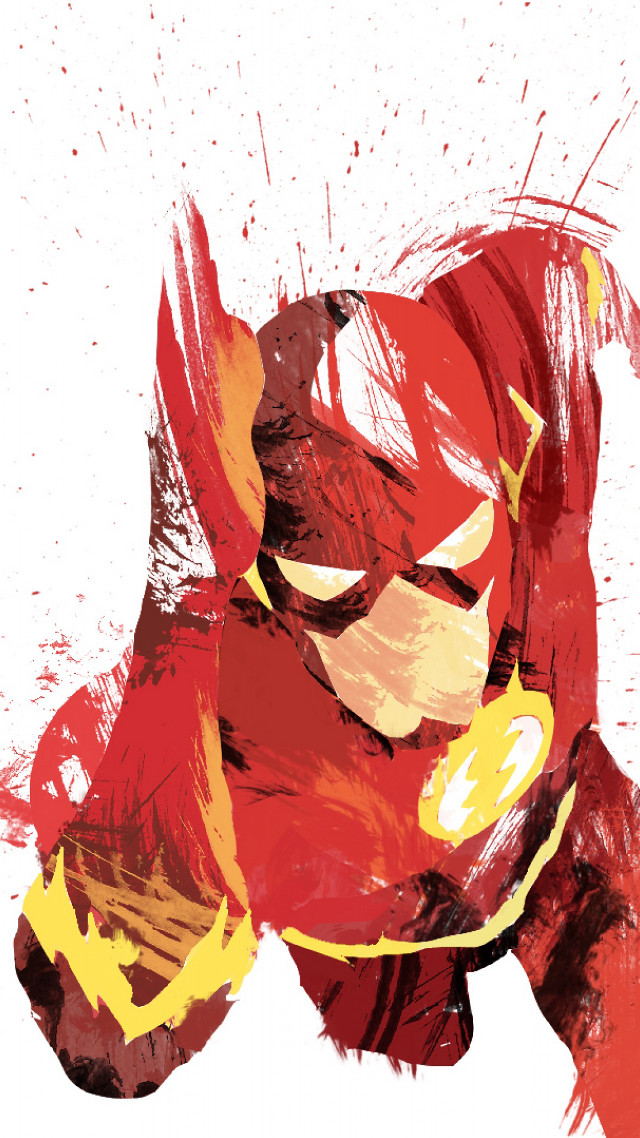 Flash running paint splatters blood free wallpaper - medium preview image