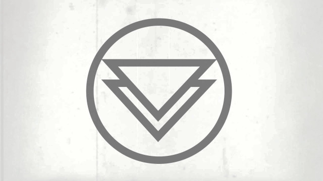 White gray logo triangle middle free wallpaper - medium preview image
