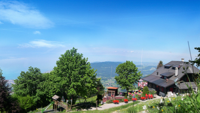 House hill mountains view trees #2 free wallpaper - medium preview image