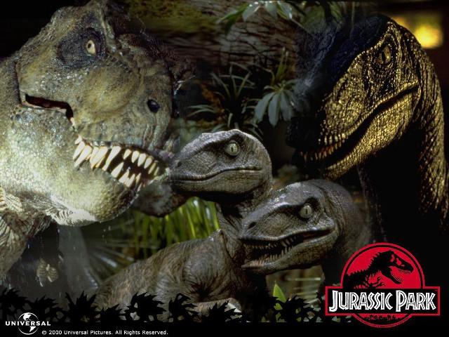 Dinosaurs group mouths open wide free wallpaper - medium preview image