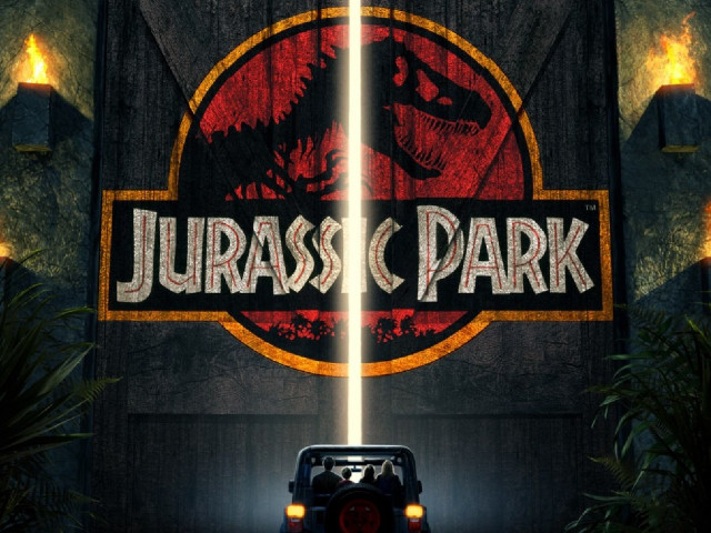 Jeep park sign dinosaur side free wallpaper - medium preview image