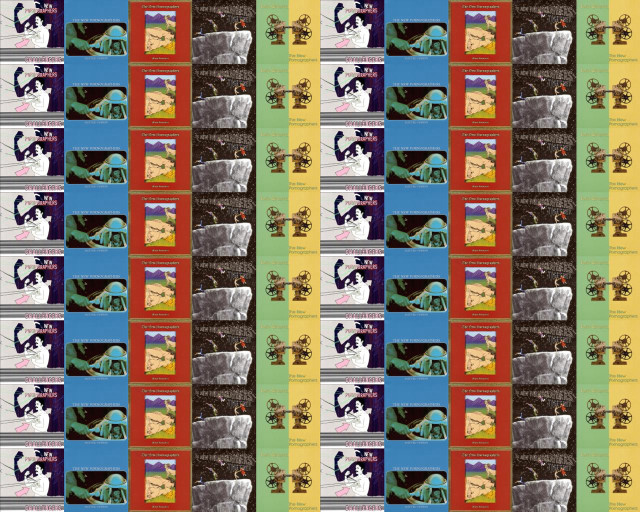 Colorful pattern cat window sill free wallpaper - medium preview image