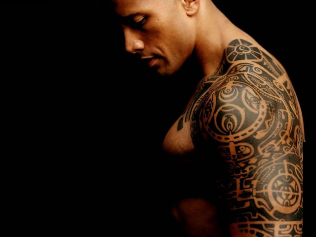 Man tattoo cellphone black background free wallpaper - medium preview image
