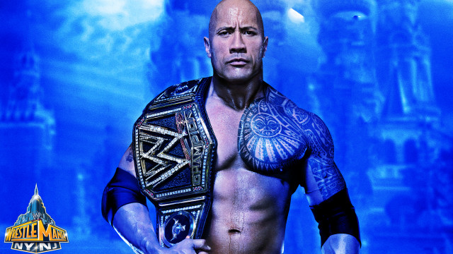 Man wrestling ring blue background #2 free wallpaper - medium preview image