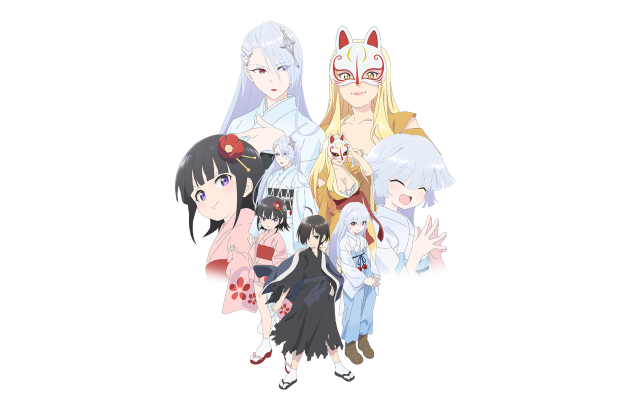 Anime characters group white background #16 free wallpaper - medium preview image