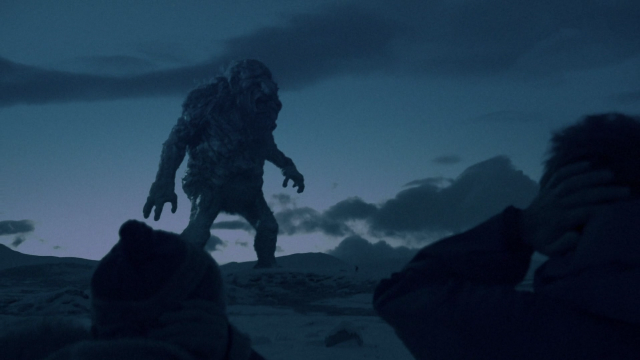 Group people giant creature dark free wallpaper - medium preview image
