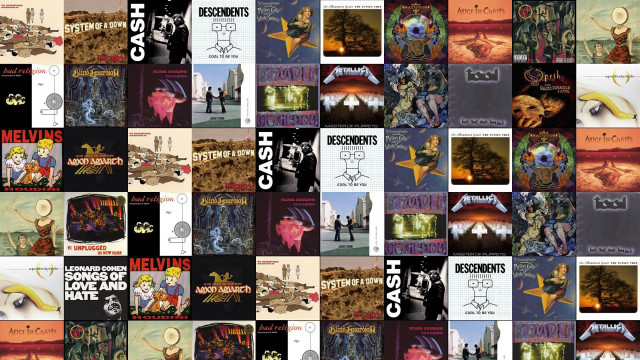 Album covers collage variety music #2 free wallpaper - medium preview image