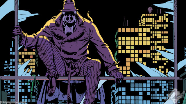 Man sitting ledged city skyline free wallpaper - medium preview image