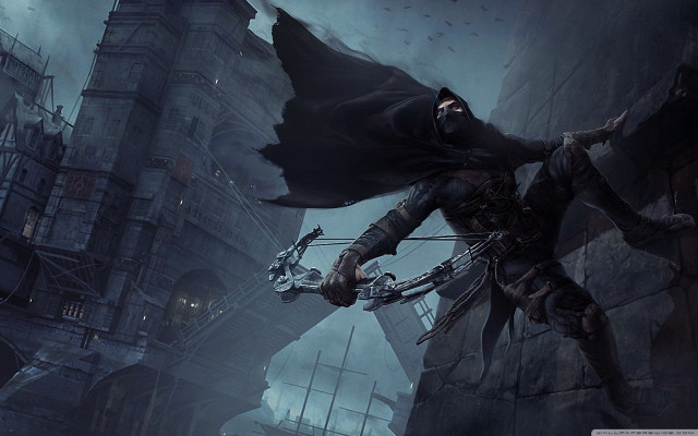 Man black outfit sword dark #6 free wallpaper - medium preview image