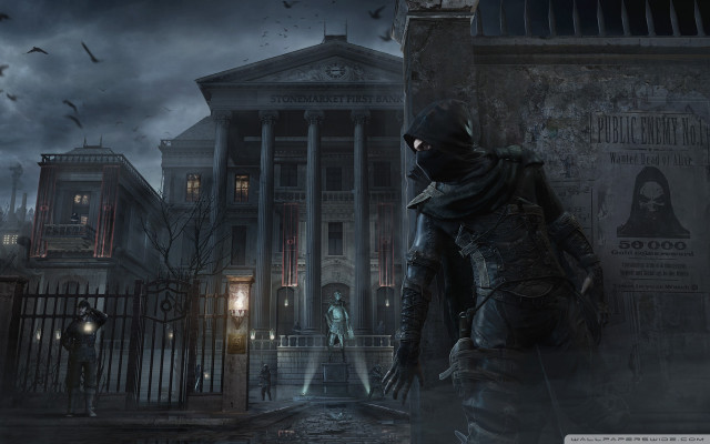 Man black outfit clock tower #2 free wallpaper - medium preview image
