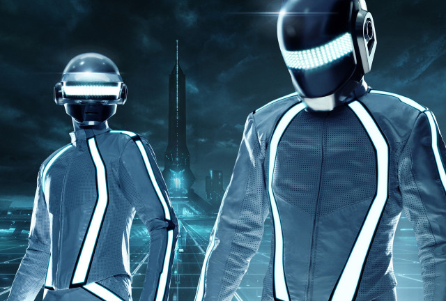 Futuristic suits city night bright free wallpaper - medium preview image