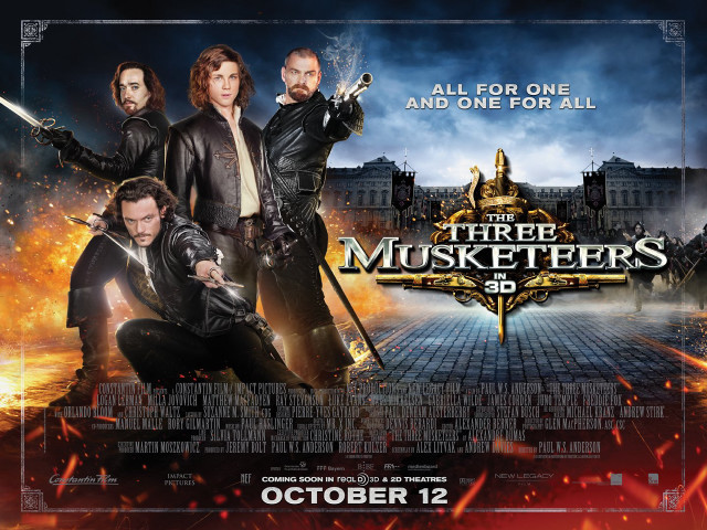 Three musketeers movie poster title free wallpaper - medium preview image