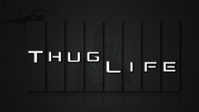 Thug life black white photo free wallpaper - medium preview image