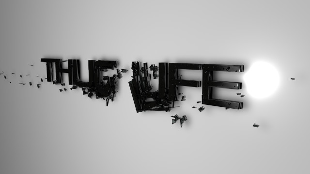 Fluff letters people flying monochrome free wallpaper - medium preview image