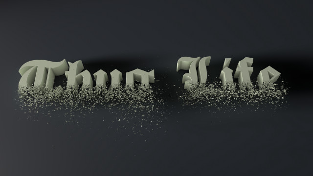 Letters sand glitter black aurora free wallpaper - medium preview image