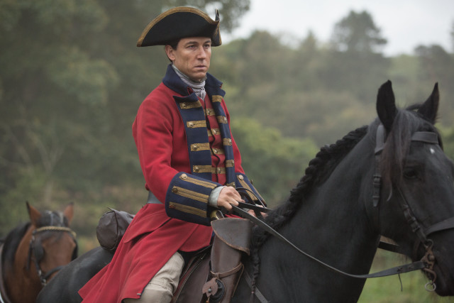 Man red coat black horse free wallpaper - medium preview image