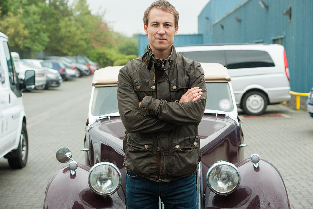 Man standing car parking lot free wallpaper - medium preview image