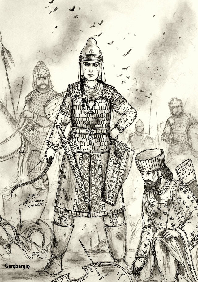 Medieval costume man armored group free wallpaper - medium preview image