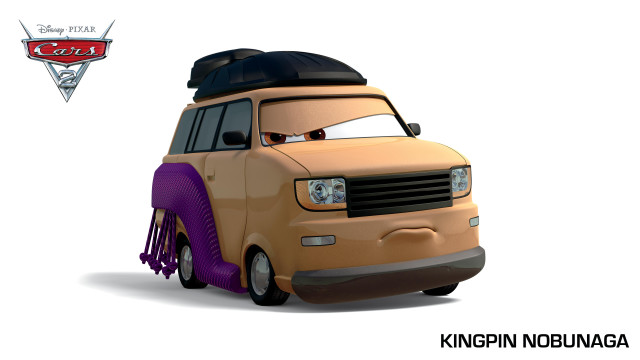 Cartoon character surfboard car caption free wallpaper - medium preview image