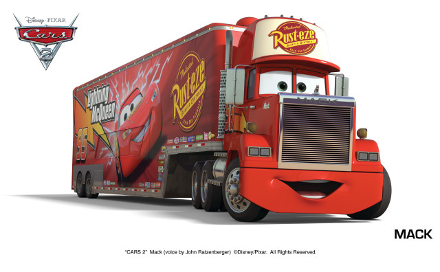 Red truck cartoon eddie mendoza free wallpaper - medium preview image