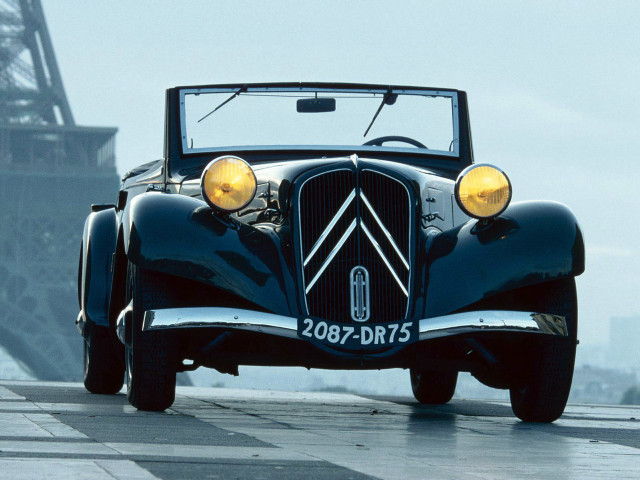 Vintage car eiffel tower paris free wallpaper - medium preview image