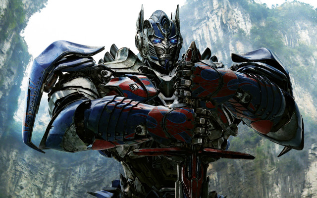 Robot standing grass sword mountain #2 free wallpaper - medium preview image