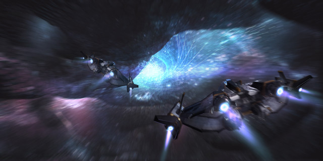 Fighter jets flying space stars free wallpaper - medium preview image