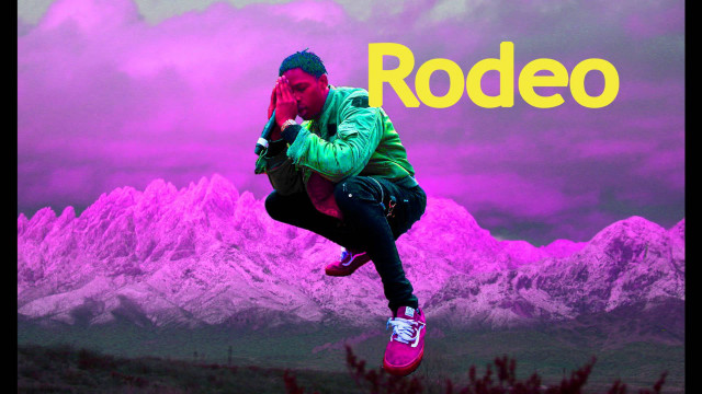 Man jumping skateboard purple background free wallpaper - medium preview image
