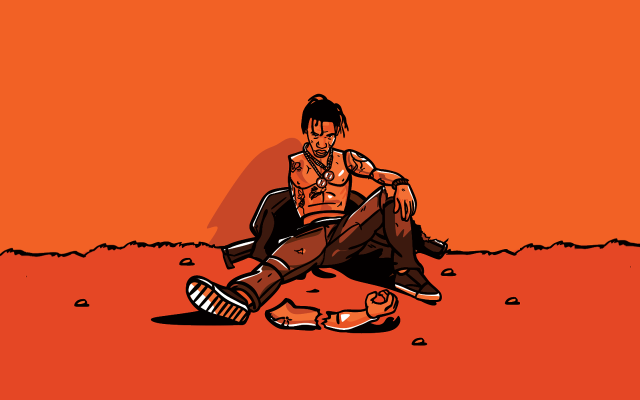 Man sitting ground brush beer free wallpaper - medium preview image