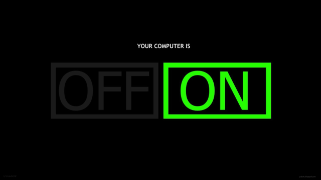 Black green logo off square #2 free wallpaper - medium preview image