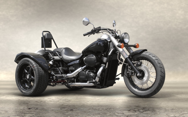 Black motorcycle cement floor gray free wallpaper - medium preview image