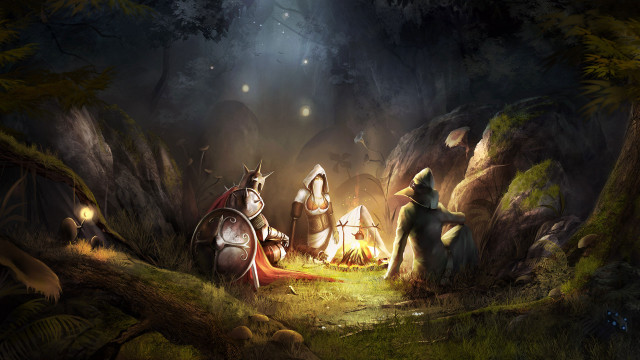 Knights campfire woods night lights #2 free wallpaper - medium preview image