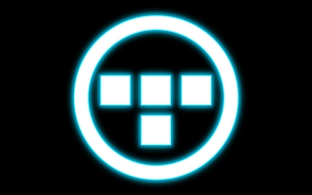 Blue cross pixel art logo free wallpaper - medium preview image