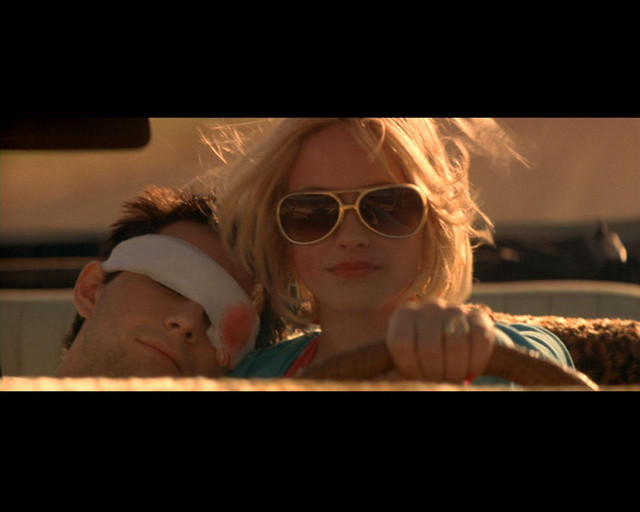 Man woman sunglasses looking distance free wallpaper - medium preview image