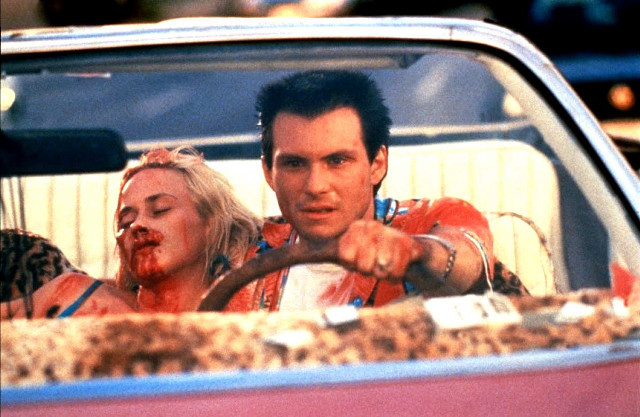 Man woman car blood faces free wallpaper - medium preview image