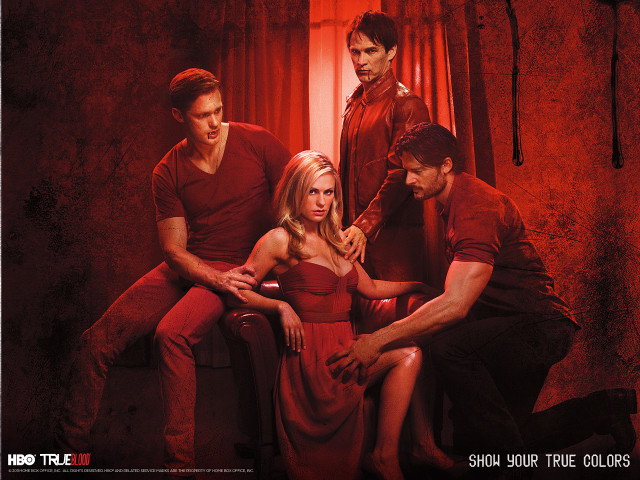 Group people red lighting room free wallpaper - medium preview image