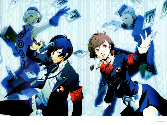 Anime characters money flying blue free wallpaper - medium preview image