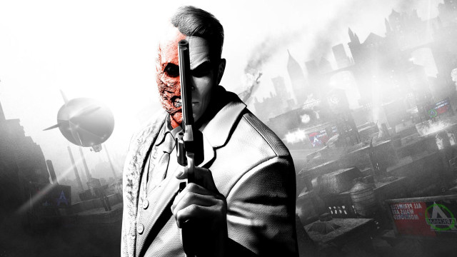 Man gun city smoke red free wallpaper - medium preview image