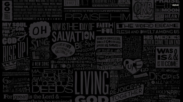 Black white poster words all #5 free wallpaper - medium preview image