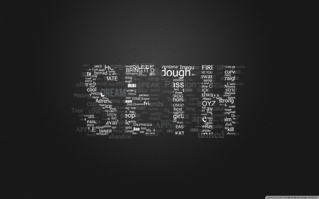 Black white photo word says #2 free wallpaper - medium preview image