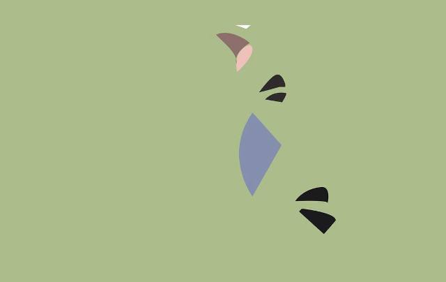 Green background blue pink design free wallpaper - medium preview image