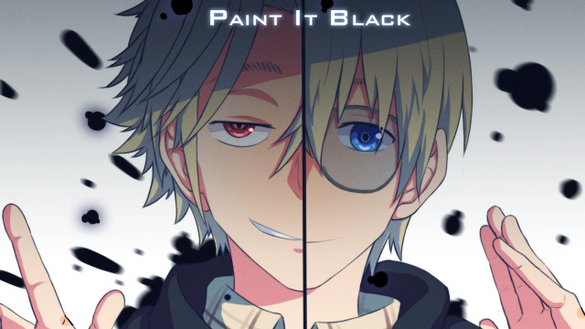 Man blueeyes blackjacket handsup paintitblack free wallpaper - medium preview image